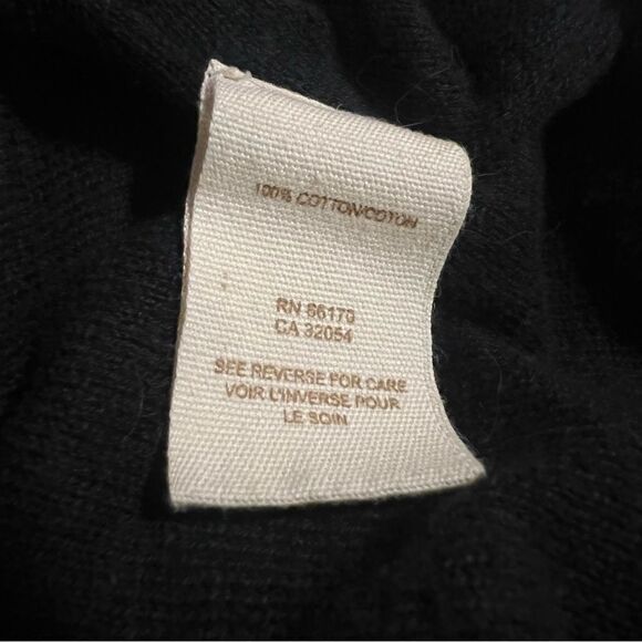 Free People Black Cardigan Sweater. Button Up, Gathered Back. Sz S. Good Cond! - Picture 12 of 15